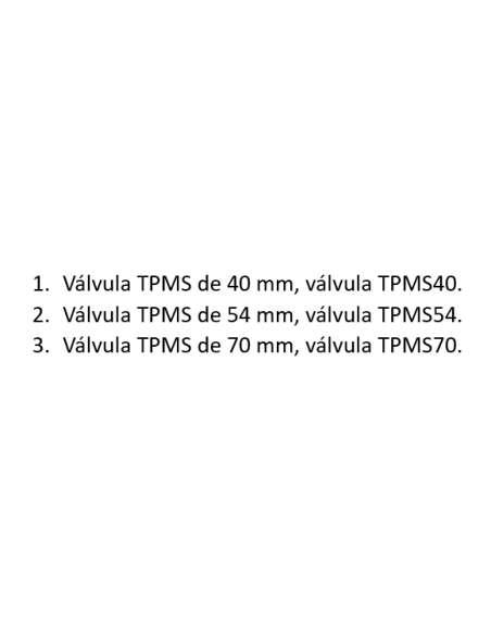 Válvula TPMS MS54 Llanta Alcoa para Sensor de 2ª Generación