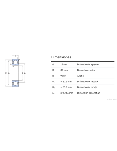 Rodamiento Rígido de Bola 1 Hilera - Precisión y Durabilidad