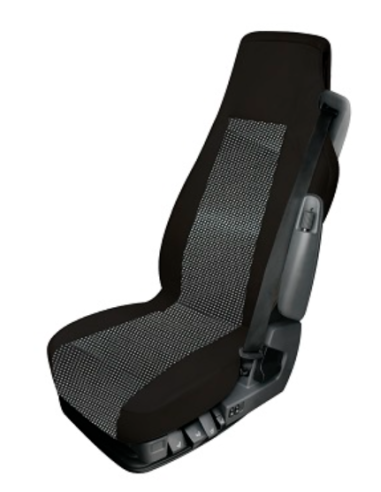 Funda de Asiento para Camión Gris y Negro - Protección y Confort