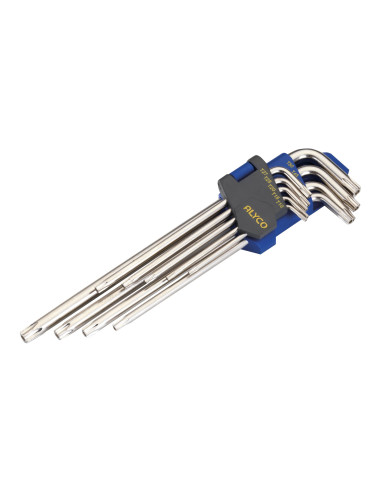 JUEGO 9 LLAVES  TORX INVIOL.EXTRALARGA