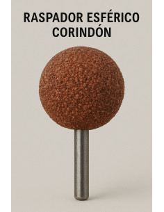 Raspador Esférico Corindón - Desbaste Preciso para Taller