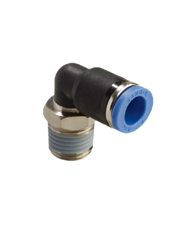 Racor Codo P5 Tubo 8 mm - Conexión Neumática