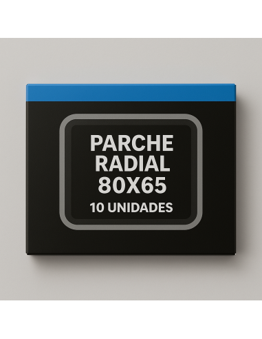 Parche Radial 80x65 mm (10 uds) - Reparación Profesional Neumáticos