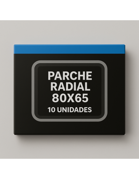 Parche Radial 80x65 mm (10 uds) - Reparación Profesional Neumáticos