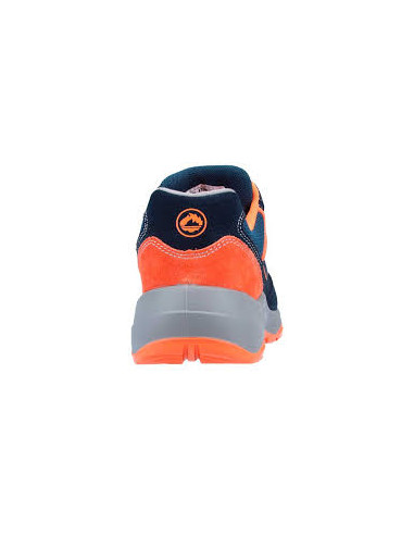 Zapatilla de seguridad Cromo S1P - Marino/Naranja Talla 45