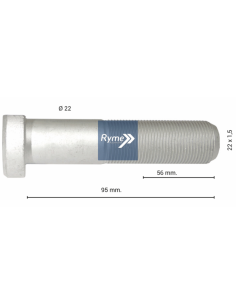 Perno Rueda VALX 95mm M22x1.5 - Fijación Segura