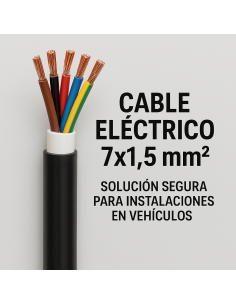 Cable Eléctrico 7x1,5 mm² - Solución Segura para Instalaciones