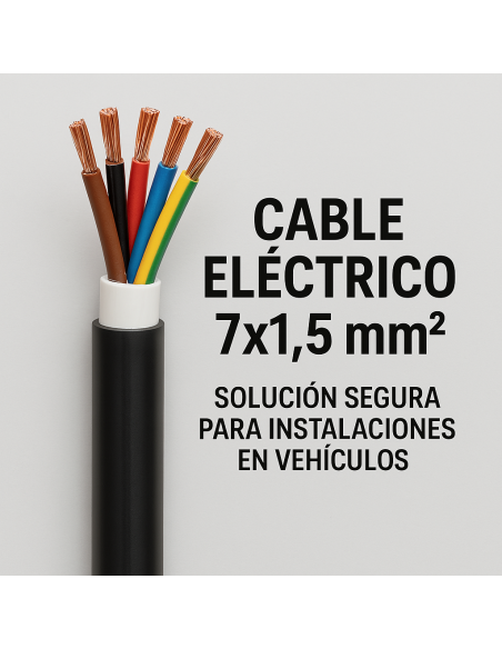 Cable Eléctrico 7x1,5 mm² - Solución Segura para Instalaciones