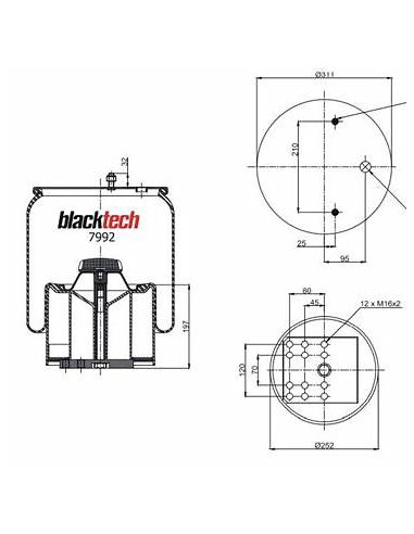 Fuelle EQ 811 MB Blacktech - Suspensión Camión