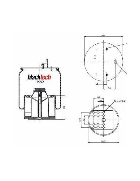 Fuelle EQ 811 MB Blacktech - Suspensión Camión