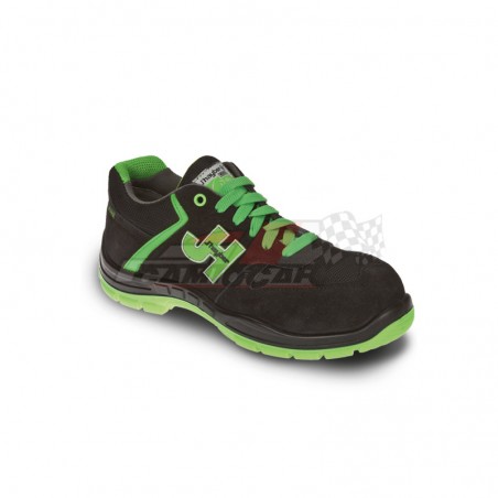 J'hayber Style S1P SRC Negro/Verde - Zapato de Seguridad Deportivo y Transpirable