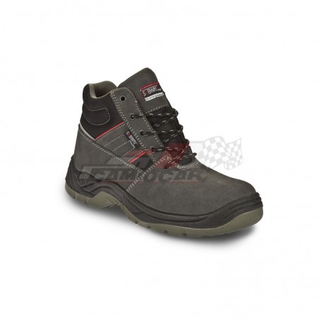 Jhayber New Menphis S1P SRC - Bota de Seguridad en Serraje y Nylon, Antideslizante y Antiestática