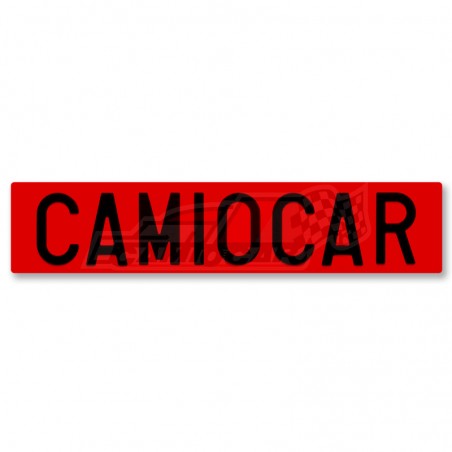 Matrícula Personalizada Roja de Plástico