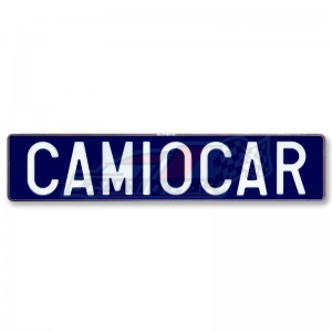 Matrícula Personalizada Azul de Aluminio - Añade Estilo a tu Camión