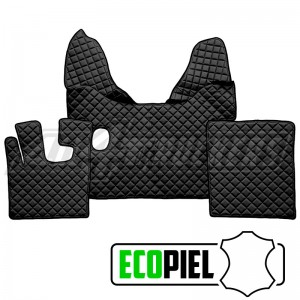 Set de Cubremotor y Alfombrillas de Ecopiel Negra para DAF XF 105: Elegancia y Durabilidad