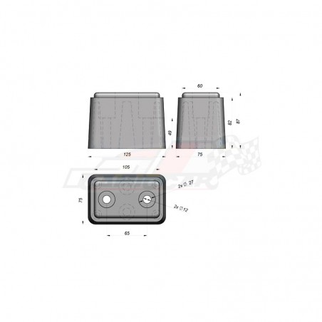 Tope de Goma 120x75x87 mm - Protección Eficaz para Vehículos