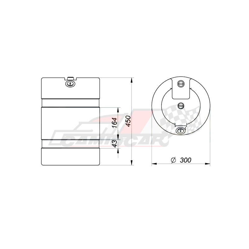 Bidón de plástico 30L