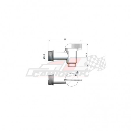Grifo de Plástico Blanco para Bidón - Dispensador de Agua Eficiente