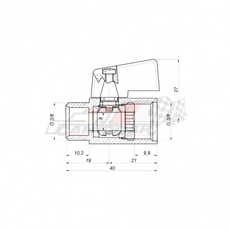 Grifo de acero inoxidable 3/8 para bidón