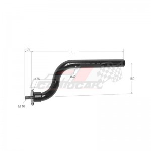 Tubo para aleta con base redonda de 538mm