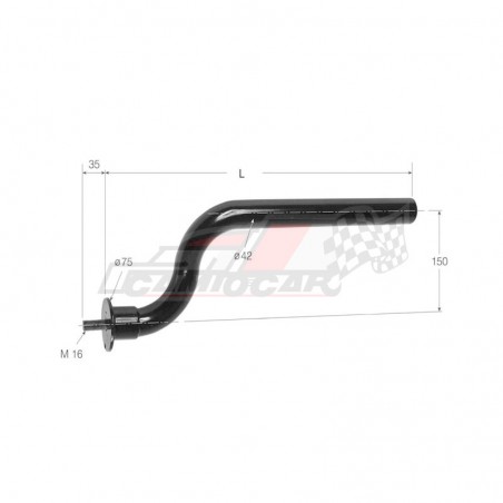 Tubo para aleta con base redonda de 538mm