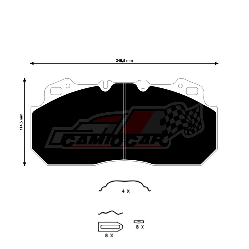 Pastillas de Freno para RVI Magnum, Premium y Volvo - Truckline 29090