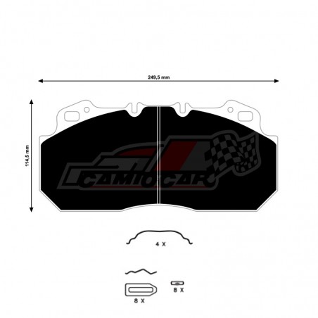 Pastillas de Freno para RVI Magnum, Premium y Volvo - Truckline 29090