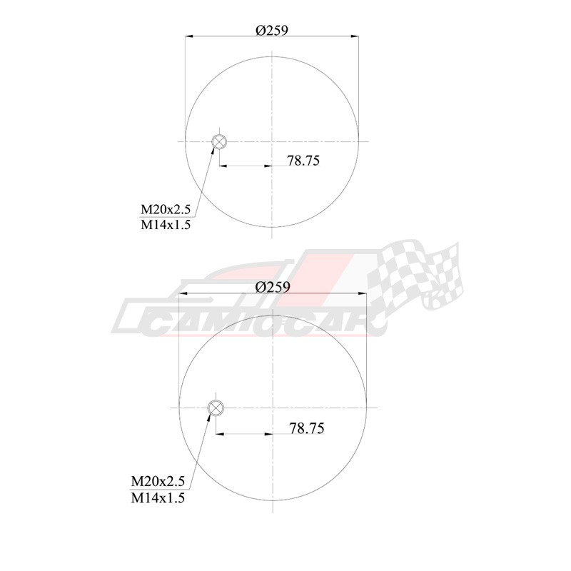 Fuelle de Suspensión Neumática para Volvo FH12 y FM12 - Blacktech