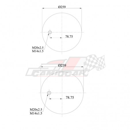 Fuelle de Suspensión Neumática para Volvo FH12 y FM12 - Blacktech
