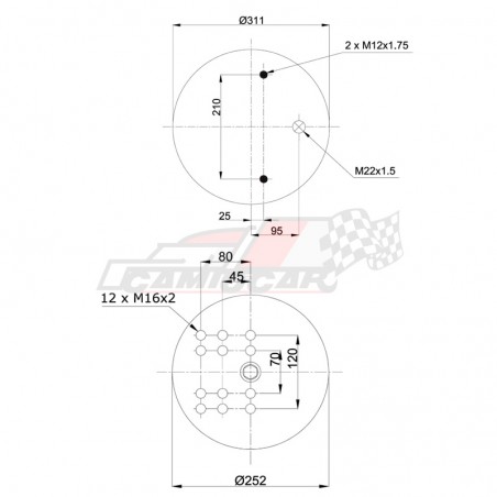 Suspensión Neumática para Remolque BPW 36-1 | Blacktech