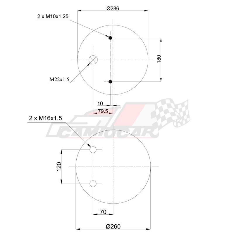 Suspensión neumática remolque CARDI