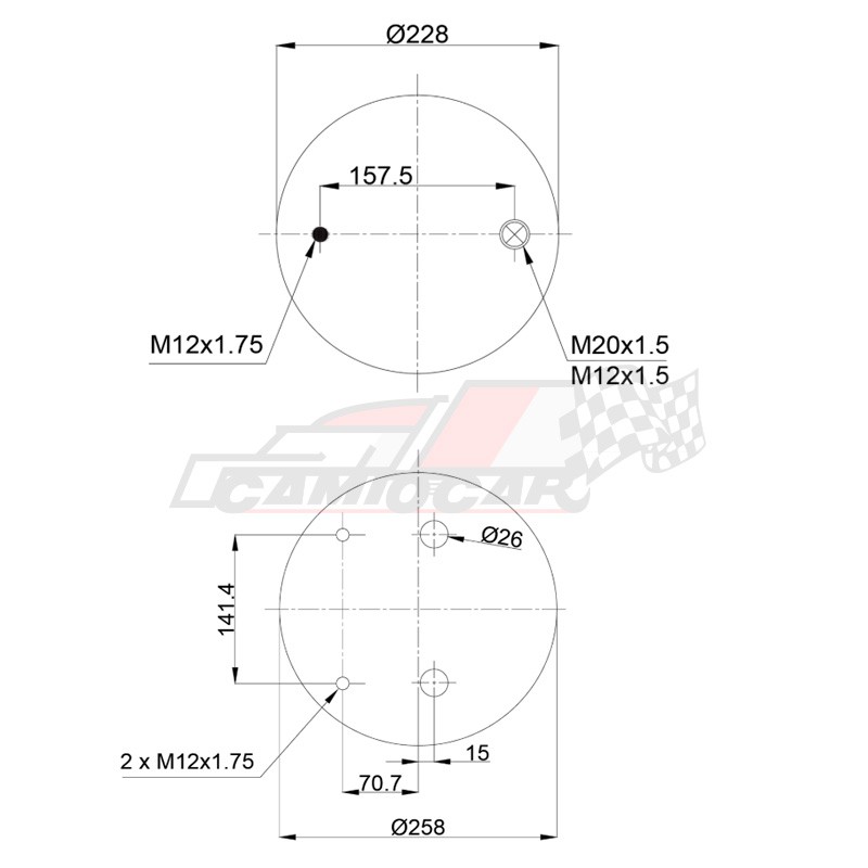 Suspensión neumática remolque SMB Fruehauf, Granning