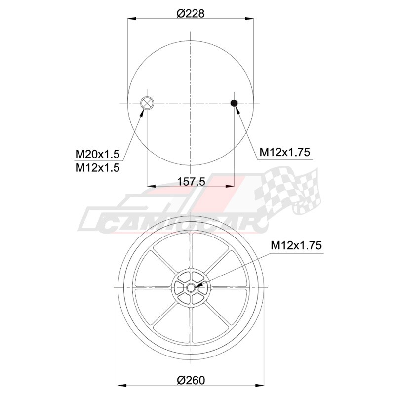Suspensión Neumática Blacktech para Ejes BPW