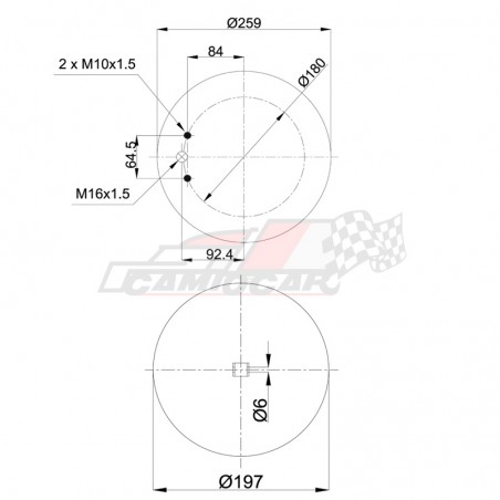 Fuelle de Suspensión Neumática para Volvo FH12 y FM12 - Blacktech