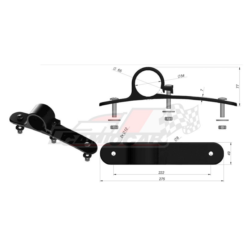 Brida Soporte Guardabarros Fija de Nylon Camiones - Alta Resistencia