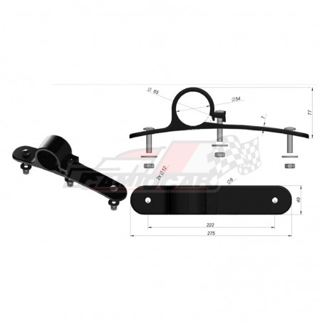 Brida Soporte Guardabarros Fija de Nylon Camiones - Alta Resistencia