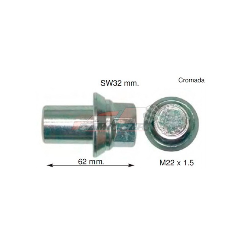 Tuerca Universal 62mm Cromada - Durabilidad y Diseño Profesional