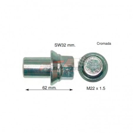 Tuerca Universal 62mm Cromada - Durabilidad y Diseño Profesional
