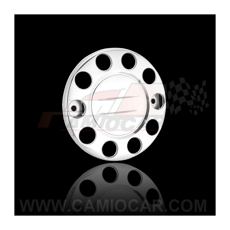 Tapacubo Delantero Plano 22.5" - Acero Inoxidable Pulido