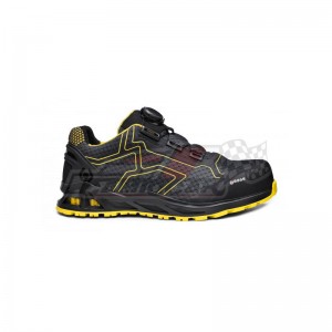 Calzado de Seguridad Base K-Rush S1P HRO SRC Negro/Rojo - Protección y Diseño Deportivo
