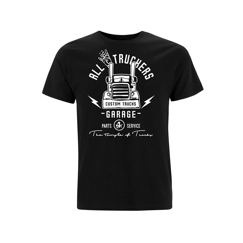 Camiseta Original A4T Custom Trucks Garage Black | All4Truckers