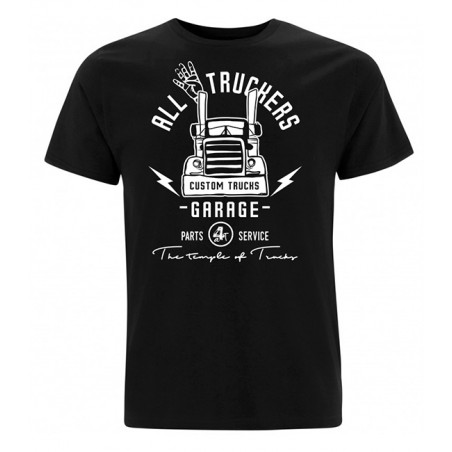 Camiseta Original A4T Custom Trucks Garage Black | All4Truckers
