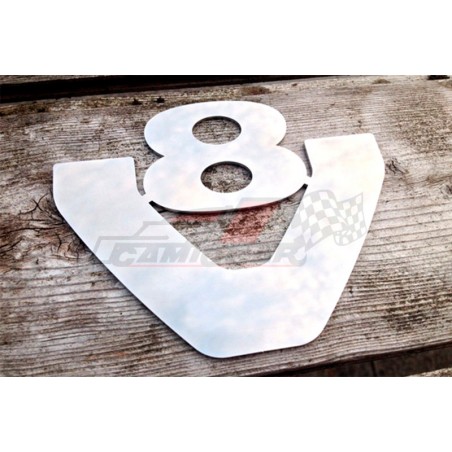 Logo V8 Universal Embellecedor