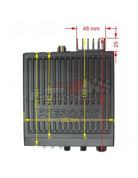 Emisora President Taylor IV - Comunicación Confiable para Conductores Profesionales