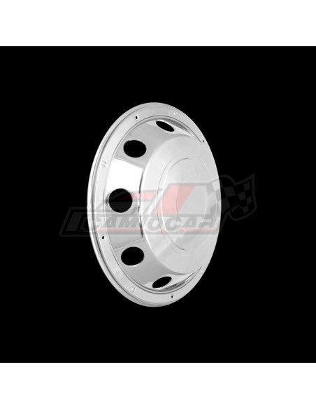 Juego de Tapacubos Delanteros de 22,5" en Acero Inoxidable para Camión