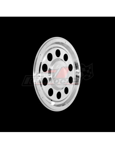 Juego de Tapacubos Planos Traseros de 22,5" en Acero Inoxidable para Camión