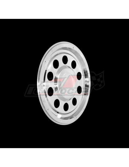 Juego de Tapacubos Planos Traseros de 22,5" en Acero Inoxidable para Camión