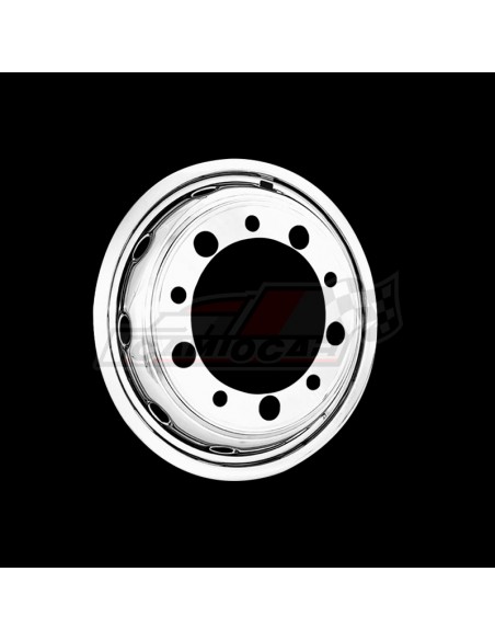 Juego de Tapacubos Delanteros de 22,5" en Acero Inoxidable para Camión