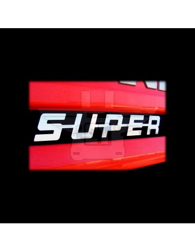 Logo "Super" Universal para Scania - Acero Inoxidable de Alta Calidad