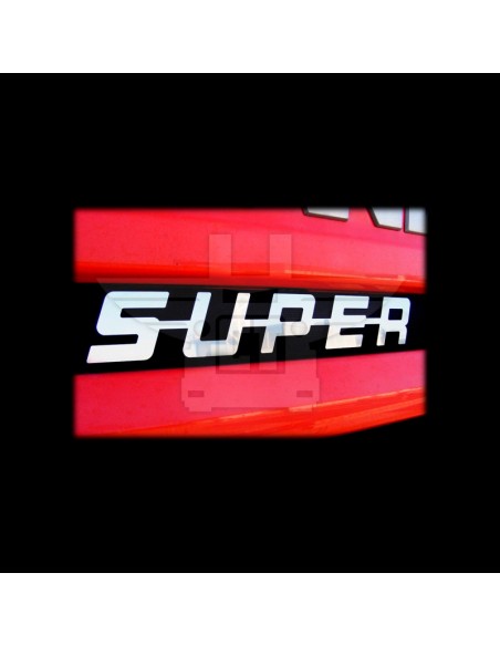 Logo "Super" Universal para Scania - Acero Inoxidable de Alta Calidad